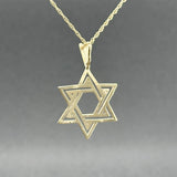 Estate 14K Y Gold Star of David Pendant