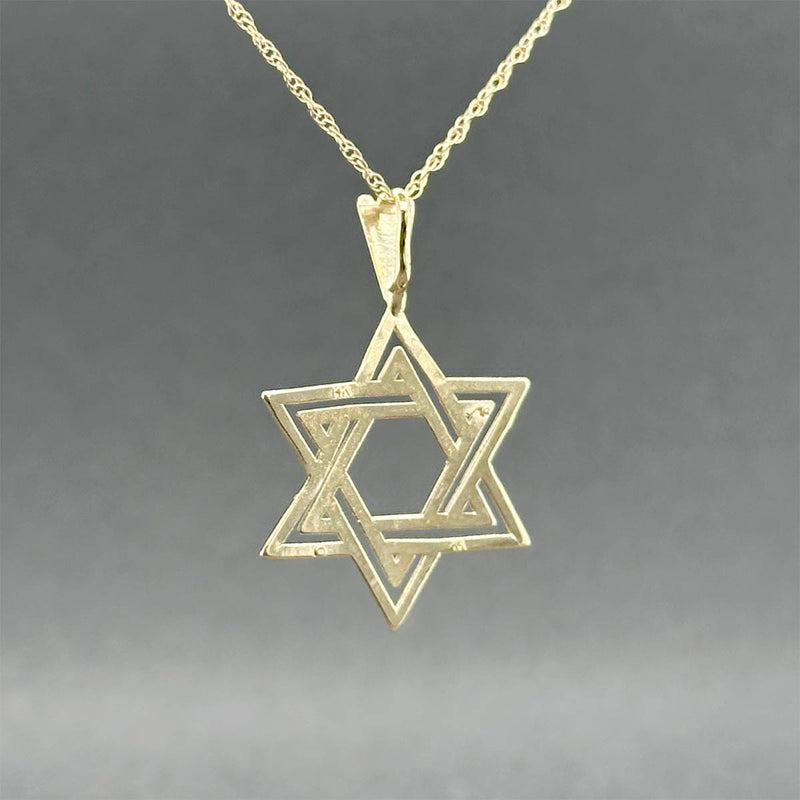 Estate 14K Y Gold Star of David Pendant