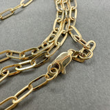 Estate 14K Y Gold 3.1mm 22” Paperclip Link Chain