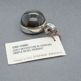 Estate Stephen Dweck SS 77.96ct Star Grey Moonstone Enhancer Pendant