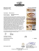 Estate 18K Y Gold 5.08ctw F-G/SI1-2 Diamond Bracelet