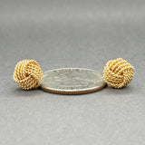 Estate Tiffany & Co. 18K Y Gold Knot Earrings