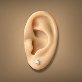 14K Y Gold 0.50ctw F/VS1 Lab-Created Diamond Martini Set Earrings