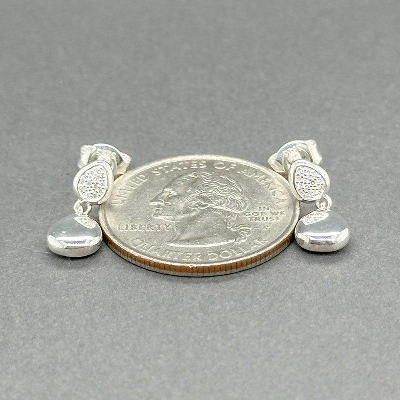 Estate Links of London SS Diamond Hope Earrings