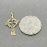 Estate 9K Y Gold Celtic Cross Pendant