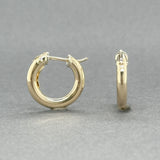 Estate 14K Y Gold 15.7mm Huggie Earrings