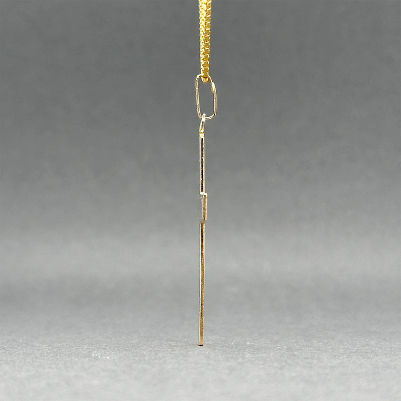 Estate 14K Y Gold 30.54mm Cross Pendant