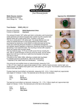 Estate 14K Y Gold 2.32ct Emerald & 0.84ctw Diamond Ring