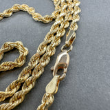 Estate 14K Y Gold 3.0mm 22” Rope Chain