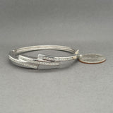 Estate Platinum 1.73ctw I-J/SI2-I1 Diamond Bangle Bracelet