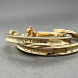 Estate Tiffany & Co. 18K Y Gold 1837 Hoop Earrings