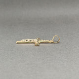 Estate 14K Y Gold 27.8mm Crucifix Pendant