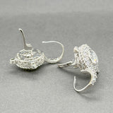 Estate Judith Ripka SS Diamonique CZ Drop Earrings