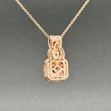 Estate Levian 14K R Gold 0.60ctw Brown-H/SI1-I1 Diamond Pendant