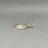 Estate 14K Y Gold Chai Disc Pendant