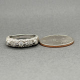 Estate Judith Ripka SS CZ Stacking Ring