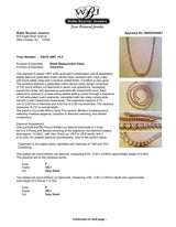 Estate 18K Y Gold 10.26ctw F-G/VS1-2 Diamond Riviere Tennis Necklace