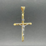 Estate 14K TT Gold 44.7mm Crucifix Pendant