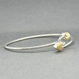 Estate Tiffany & Co. SS 18 Double Heart Bangle Bracelet
