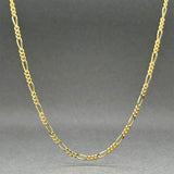 Estate 18K Y Gold 1.84mm 18” Figaro Chain