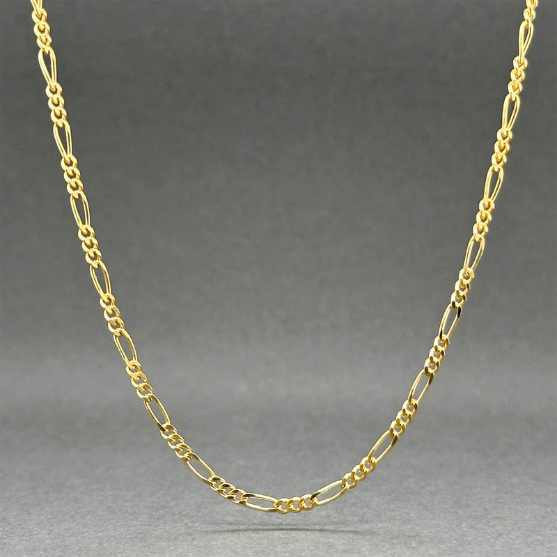 Estate 18K Y Gold 1.84mm 18” Figaro Chain