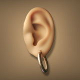 Estate 14K Y Gold 24.66mm Spiral Hoop Earrings