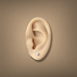 Estate 14K W Gold 0.32ctw Diamond Stud Earrings