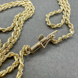 Estate 14K Y Gold 1.7mm 30” Rope Chain