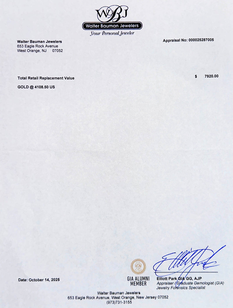 Estate 14K W Gold 1.67ctw H/SI1-2 Diamond Chevron Ring