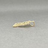 Estate 14K Y Gold Chai Frame Pendant