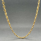 Estate 18K Y Gold 3.8mm 28.25” Anchor Link Chain