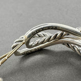 Estate David Yurman SS Crossover Hoop Earrings