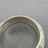 Estate Tiffany & Co. SS Wood Grain Ring
