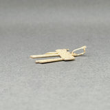 Estate 14K Y Gold Chai Pendant