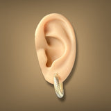 Estate 14K Y Gold Twisted Hoop Earrings