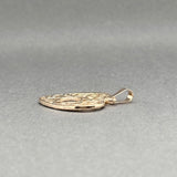 Estate 14K R Gold Star of David Heart Pendant