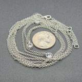 Estate Talbots SS CZ Layered Necklace