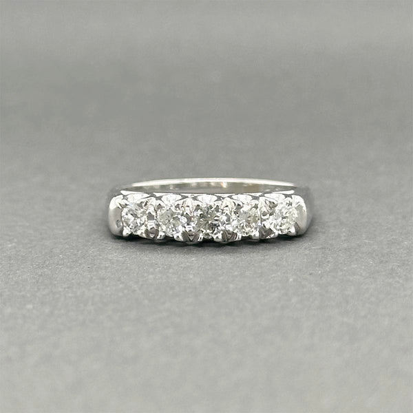 Estate 14K W Gold 0.47ctw 5 Diamond Ring