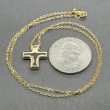 Estate 14K Y Gold Cross Pendant
