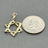Estate 14K Y Gold Star Of David Pendant