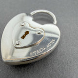 Estate Tiffany & Co. SS Heart Padlock Pendant