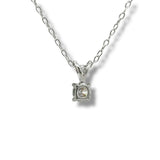 SS 0.25ct  F-G/VS2 Lab Created Solitaire Diamond Pendant