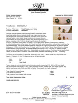 Estate 14K Y Gold 0.60ctw Emerald & 0.13ctw Diamond Stud Earrings