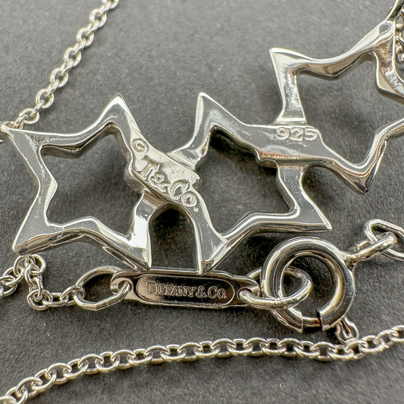 Estate Tiffany & Co. Sterling Silver Triple Star Necklace – Walter 
