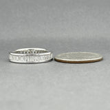 Estate 18K W Gold 2.80ctw G/VS2-SI1 Diamond Eternity Ring