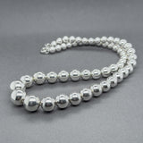 Estate Tiffany & Co. SS Graduated Hardwear Beaded Necklace