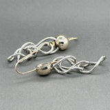 Estate SS “Devorah” Mobius Loop Dangle Earrings