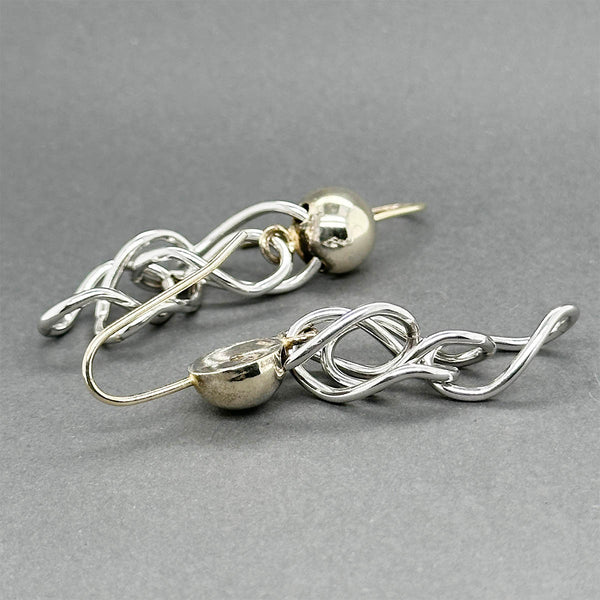 Estate SS “Devorah” Mobius Loop Dangle Earrings