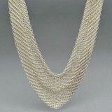 Estate Tiffany & Co. SS Peretti Mesh Bib Necklace