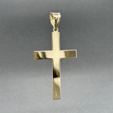 Estate 14K Y Gold 66.65mm Cross Pendant